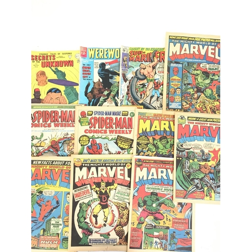 43 - A Collection of Comics including 1973 Marvel Comics and Fantastic.