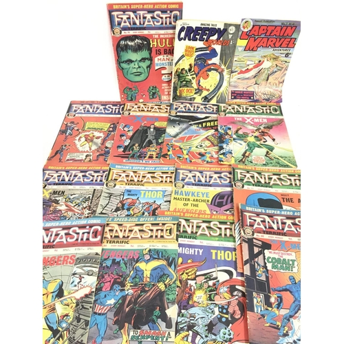 43 - A Collection of Comics including 1973 Marvel Comics and Fantastic.