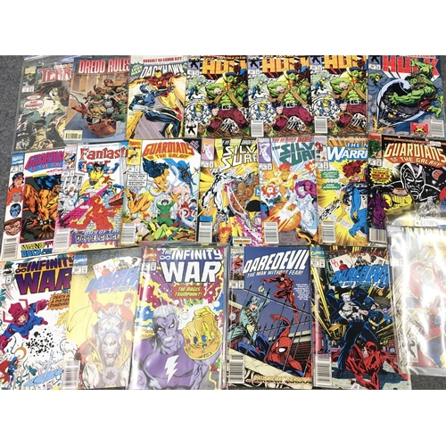 46 - A Box Containing approximately 140 comics mostly Marvel. No Reserve.