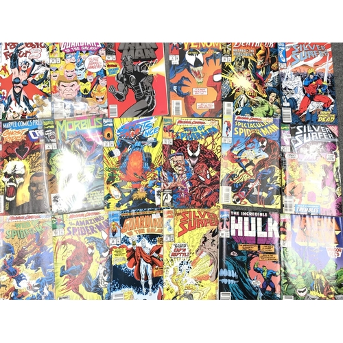 46 - A Box Containing approximately 140 comics mostly Marvel. No Reserve.