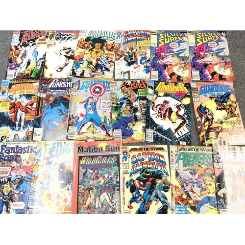 46 - A Box Containing approximately 140 comics mostly Marvel. No Reserve.