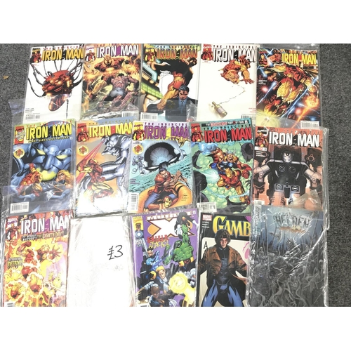 47 - 2 Boxes Containing A Collection of Marvel Iron Man Comics.Gambit.Excalibur and Others. No Reserve.(2... 