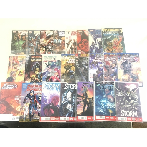 58 - A box containing approximately 100 comics. Various titles including Marvel and DC. No reserve.