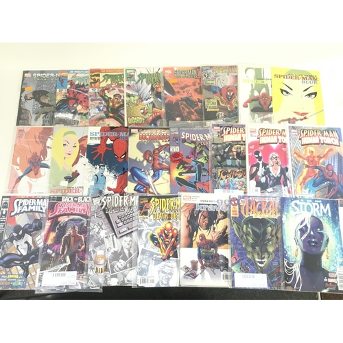 59 - A box containing approximately 100 comics. Various titles including Marvel and DC. No reserve.