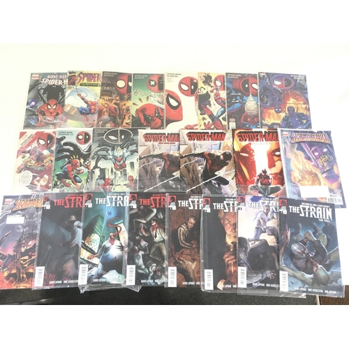 59 - A box containing approximately 100 comics. Various titles including Marvel and DC. No reserve.