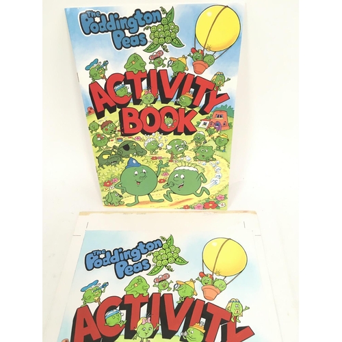 6 - original Artwork For The Cover of Poddington Peas Activity Book 1990. By Illustrator Colin Wyatt. Al... 