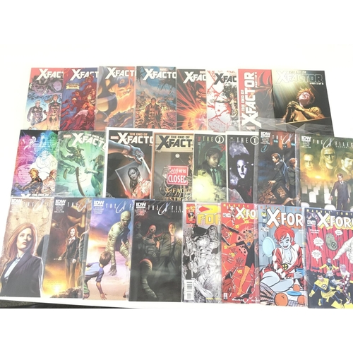 63 - .A box containing approximately 250 comics of various titles to include Marvel and DC.