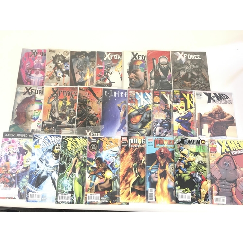 63 - .A box containing approximately 250 comics of various titles to include Marvel and DC.