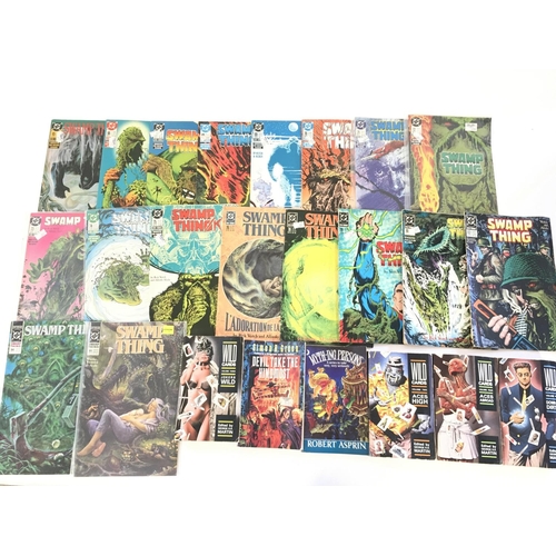 66 - A box containing approximately 50 comics. Mostly DC issues. No reserve.