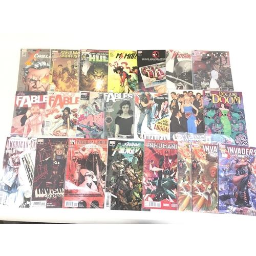 70 - Box containing approximately 180 comics. Various titles including marvel and DC. No reserve.