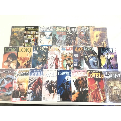 72 - A box containing approximately 100 comics. Various titles to include marvel. No reserve.