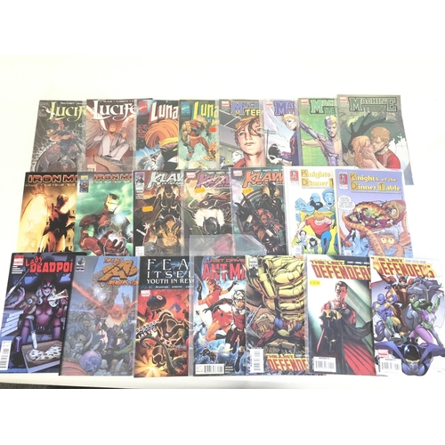 72 - A box containing approximately 100 comics. Various titles to include marvel. No reserve.