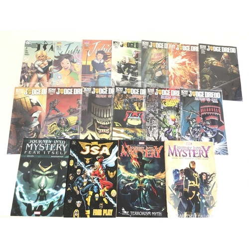 74 - A box containing approximately 120 comics. Various titles to include Marvel, DC and Vertigo. No rese... 