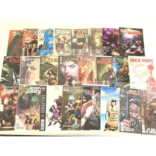 76 - A box containing approximately 100 comics. Various titles to include Marvel.no reserve.