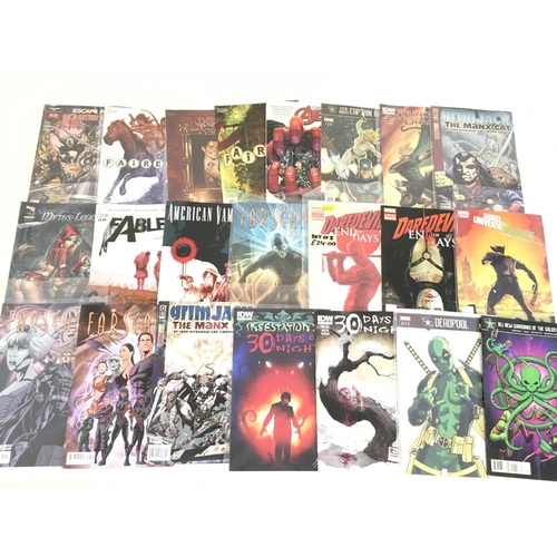 76 - A box containing approximately 100 comics. Various titles to include Marvel.no reserve.