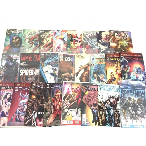 77 - A box containing approximately 150 comics. Various titles to include Marvel. No reserve.