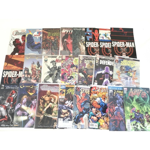 77 - A box containing approximately 150 comics. Various titles to include Marvel. No reserve.