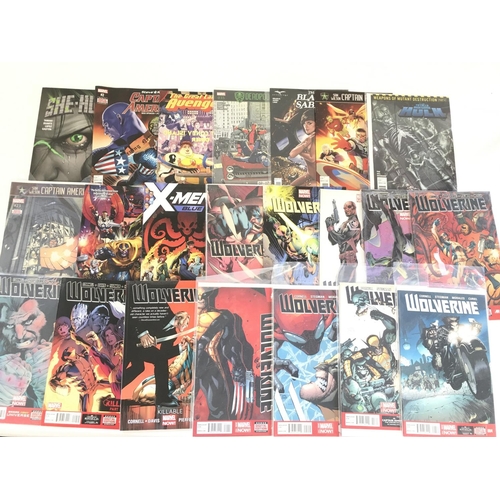 77 - A box containing approximately 150 comics. Various titles to include Marvel. No reserve.