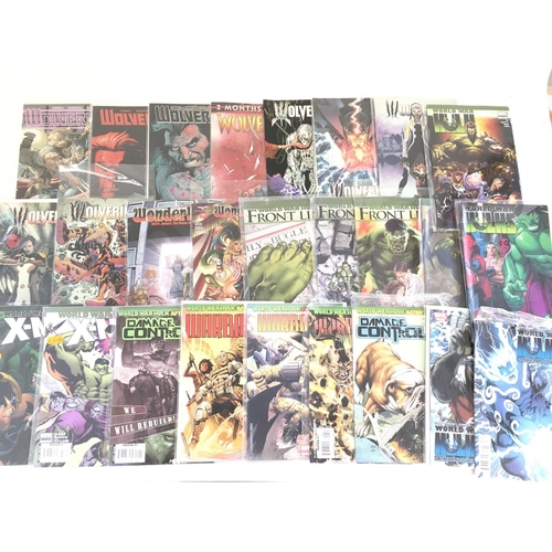 77 - A box containing approximately 150 comics. Various titles to include Marvel. No reserve.