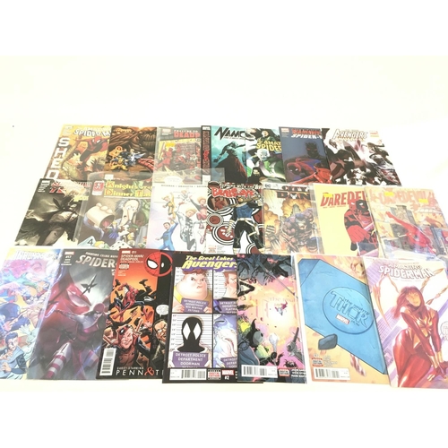 86 - A box containing approximately 220 comics. Various titles to include Marvel. No reserve.