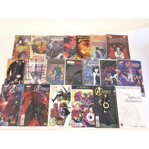 86 - A box containing approximately 220 comics. Various titles to include Marvel. No reserve.