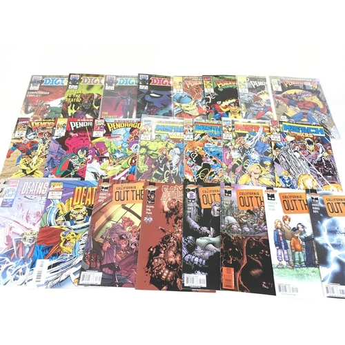 87 - A box containing approximately 220 comics. Various titles to include Marvel and DC. No reserve.