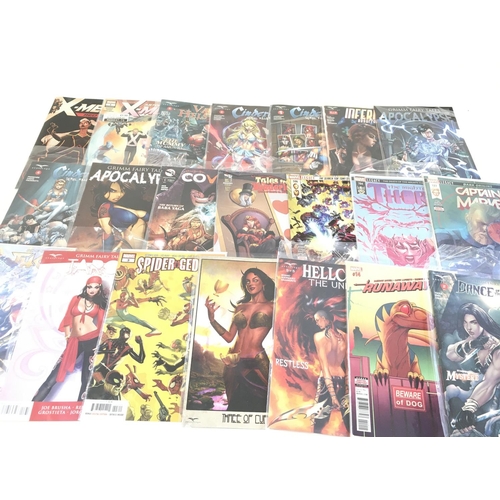 92 - A box containing approximately 250 comics. Various titles to include Marvel. No Reserve.