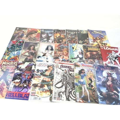 92 - A box containing approximately 250 comics. Various titles to include Marvel. No Reserve.