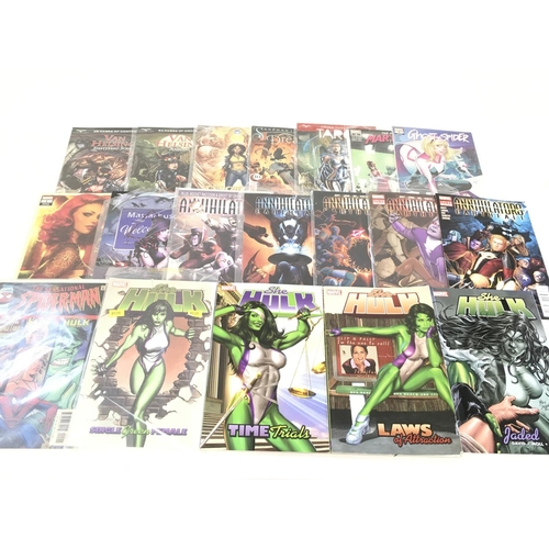 94 - A box containing approximately 220 comics. Various titles to include Marvel. No Reserve.