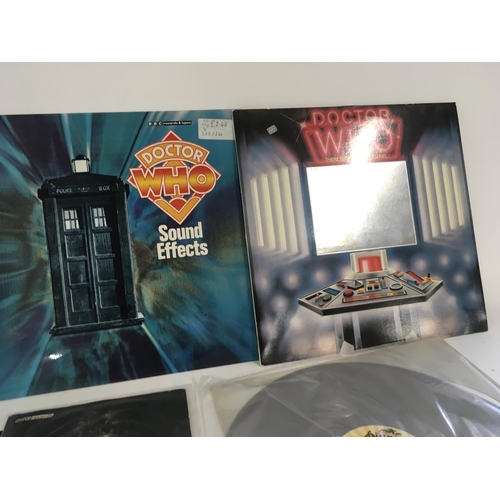 100 - A collection of Vinyl albums and singles all related to Dr Who including soundtracks from the series... 