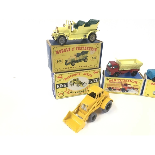 103 - A Collection of 4 Boxed Matchbox Vehicles. Including a Weatherill Hydraulic Shovel. A Safari Land Ro... 