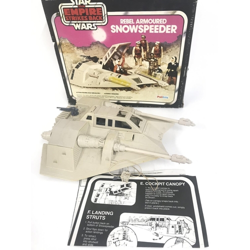 11 - A Boxed Vintage Star Wars Snowspeeder. Perspex Missing from Canopy Cover.