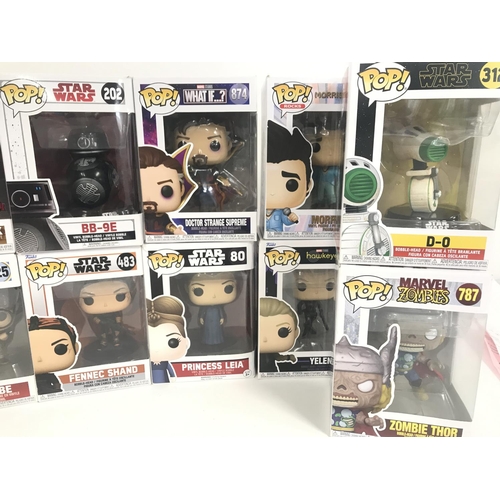 13 - A Collection of Boxed Funko Pop Figures.