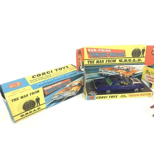 151 - A Boxed Corgi Man From U.N.C.L.E Thrush-Buster #497 (No Ring) and a Gift Set 2 Land Rover With Rices... 