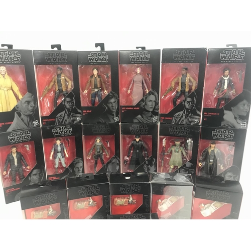 17 - A Collection of Boxed Star Wars Black Series Figures.