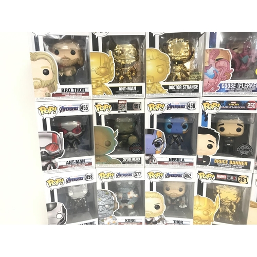 18 - A Collection of Funko Pop Figures. All Marvel.