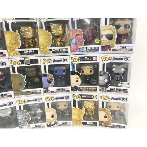 18 - A Collection of Funko Pop Figures. All Marvel.