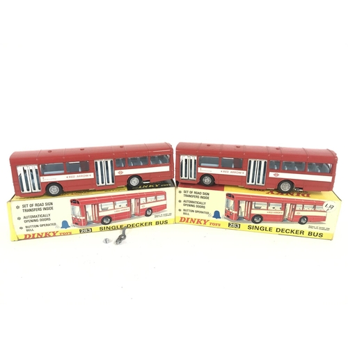 183 - 2 X Boxed Dinky Single Decker Buses. #283. (1 a/f).