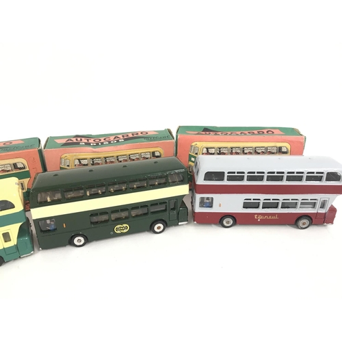 186 - 4 X Boxed Metosul Diecast Buses.