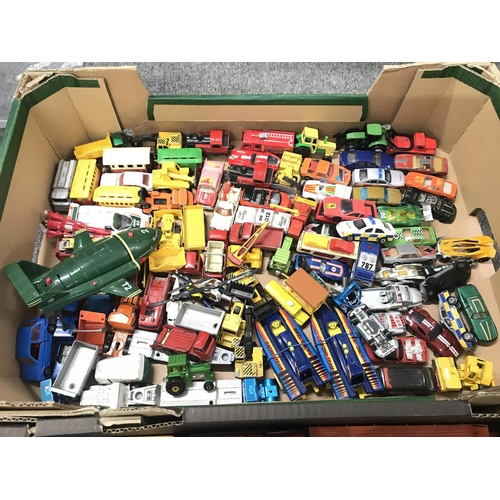 195 - 2 Boxes Containing playworn Diecast. No Reserve.