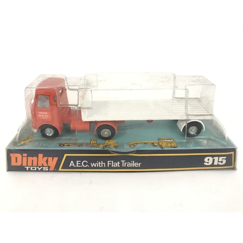 198 - A Boxed Dink A.E.C. With Flat Trailer #915.