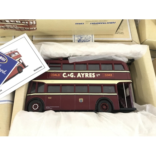 200 - A Collection of Boxed Corgi Classics. All Buses.