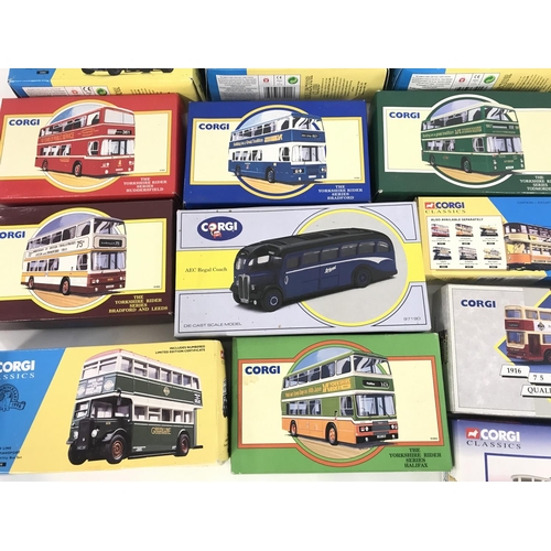 202 - A Collection of Boxed Corgi Classic Buses.