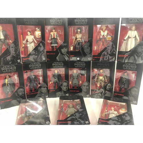 21 - A Collection of Boxed Star Wars Black Series Figures.