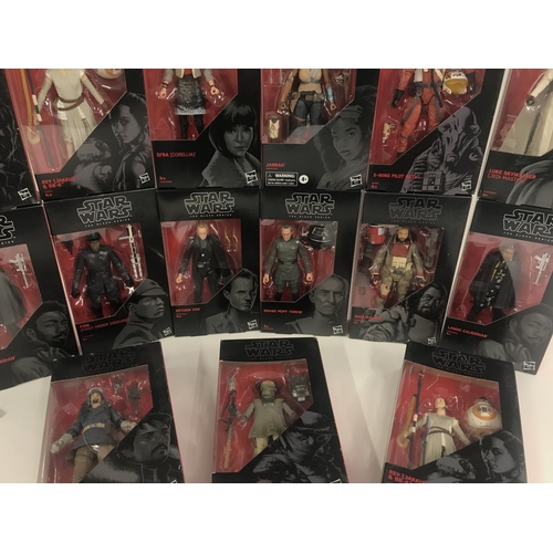 21 - A Collection of Boxed Star Wars Black Series Figures.