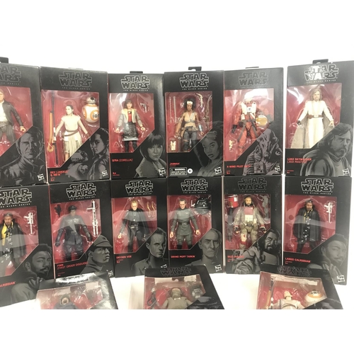 21 - A Collection of Boxed Star Wars Black Series Figures.