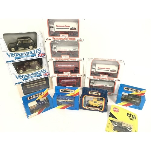 215 - A small Collection of Boxed Diecast. Including Matchbox. No Reserve.