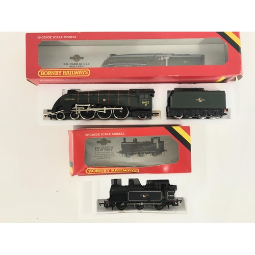 228 - A Boxed Hornby 00 Gauge M4 Loco Mallard #R.350 and a B.R. 0-6-0T Jinty Loco #R.058.