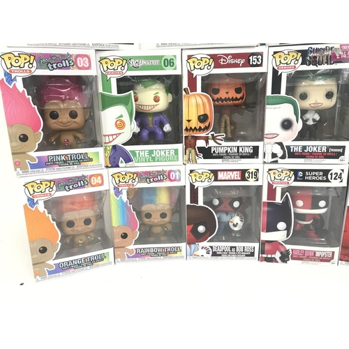 23 - A Collection of Boxed Funko Pop Figures. Including Trolls. Etc.