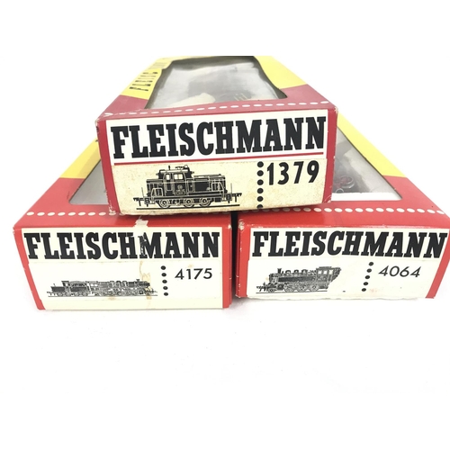 231 - 3 Boxed Fleishmann H0 Gauge Locomotives.